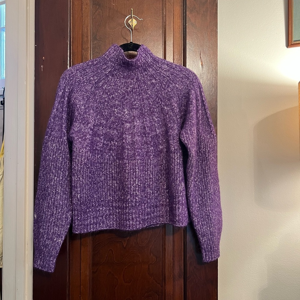 & Other Stories Purple high neck sweater, size S